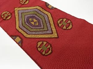 リサイクル　抽象模様織出し本袋帯